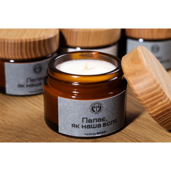 Свічка підсумок з лого "Крила" ГУР