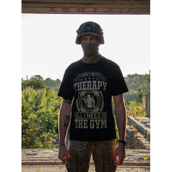 Футболка з принтом Мілітарна