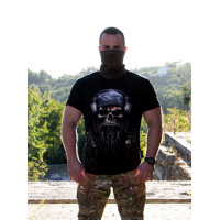 Футболка з принтом DJSkull Мілітарна
