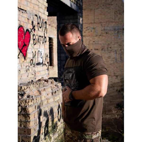 Футболка з принтом WarShow Мілітарна