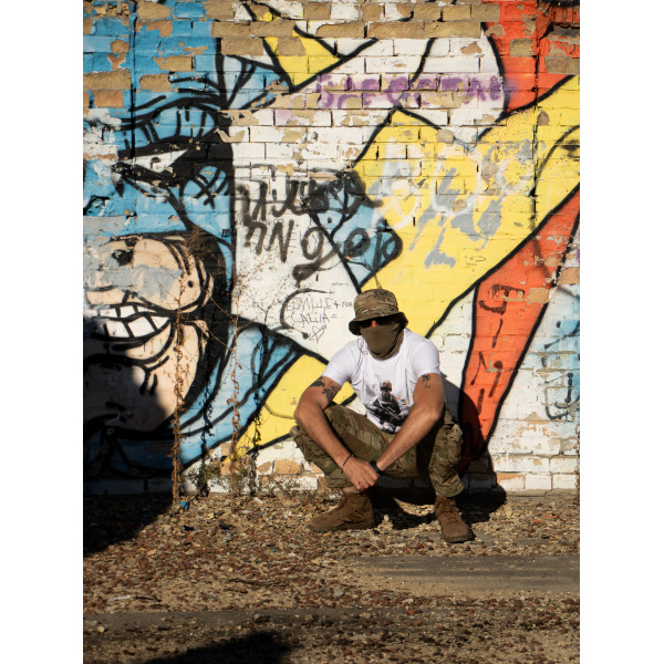 Футболка з принтом Soldier Мілітарна