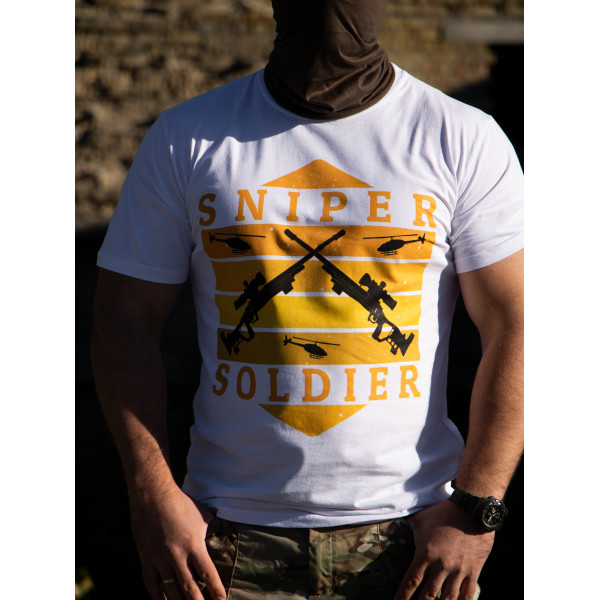 Футболка з принтом Снайпер Мілітарна