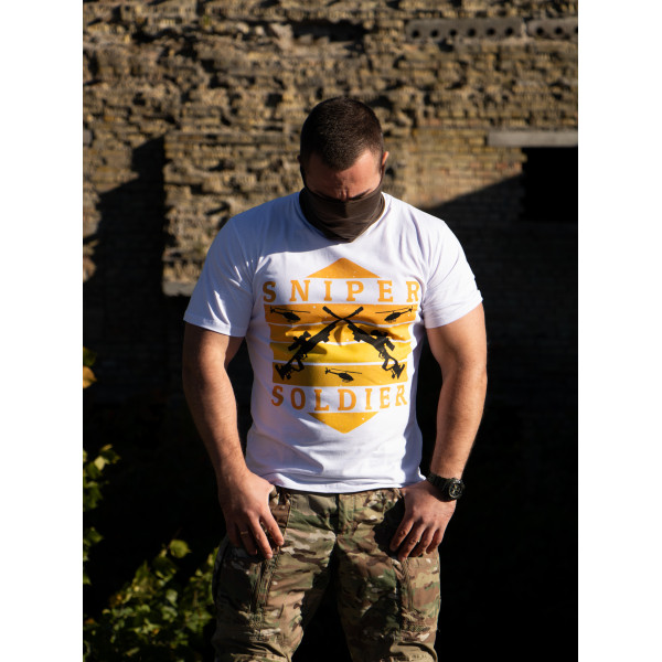 Футболка з принтом Снайпер Мілітарна