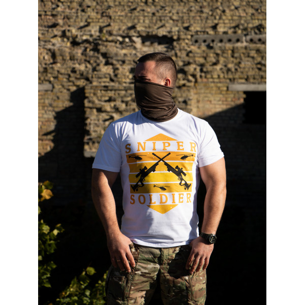 Футболка з принтом Снайпер Мілітарна